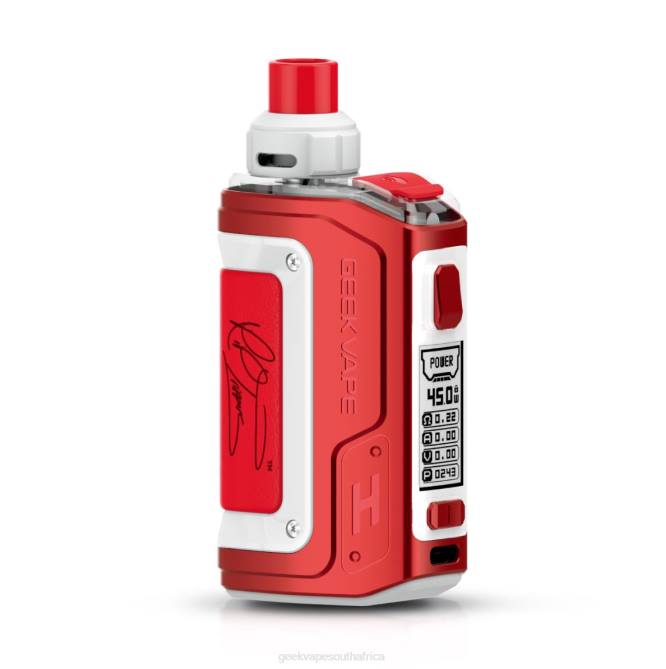 GeekVape H45 (Aegis Hero 2) Pod Mod Kit 1400mAh 4ml Rte Edition (Red and White) 4N8N98 GeekVape Clearance