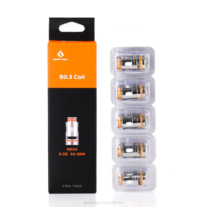 GeekVape 5pcs/Pack B Series Coil B0.3 OHM 4N8N8 GeekVape Clearance